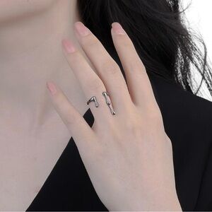 5 for $15 Black Pinky Ring Slightly Adjustable